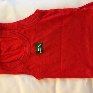 Red Daily Drills Tank Top size small/xs